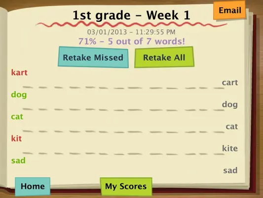 Spelling Test Free android App screenshot 5